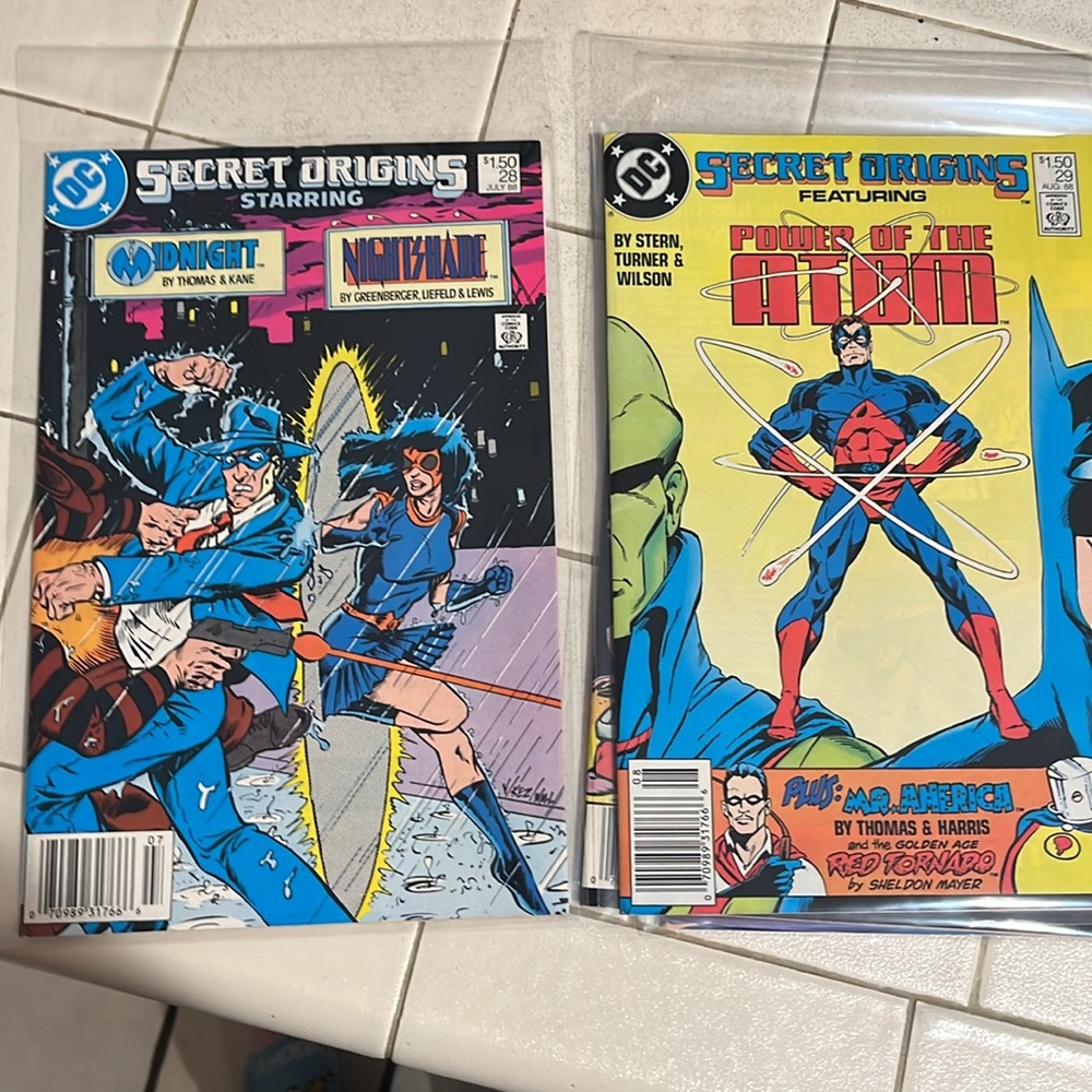 Vintage 1988 Secret Origins #25, 28-30